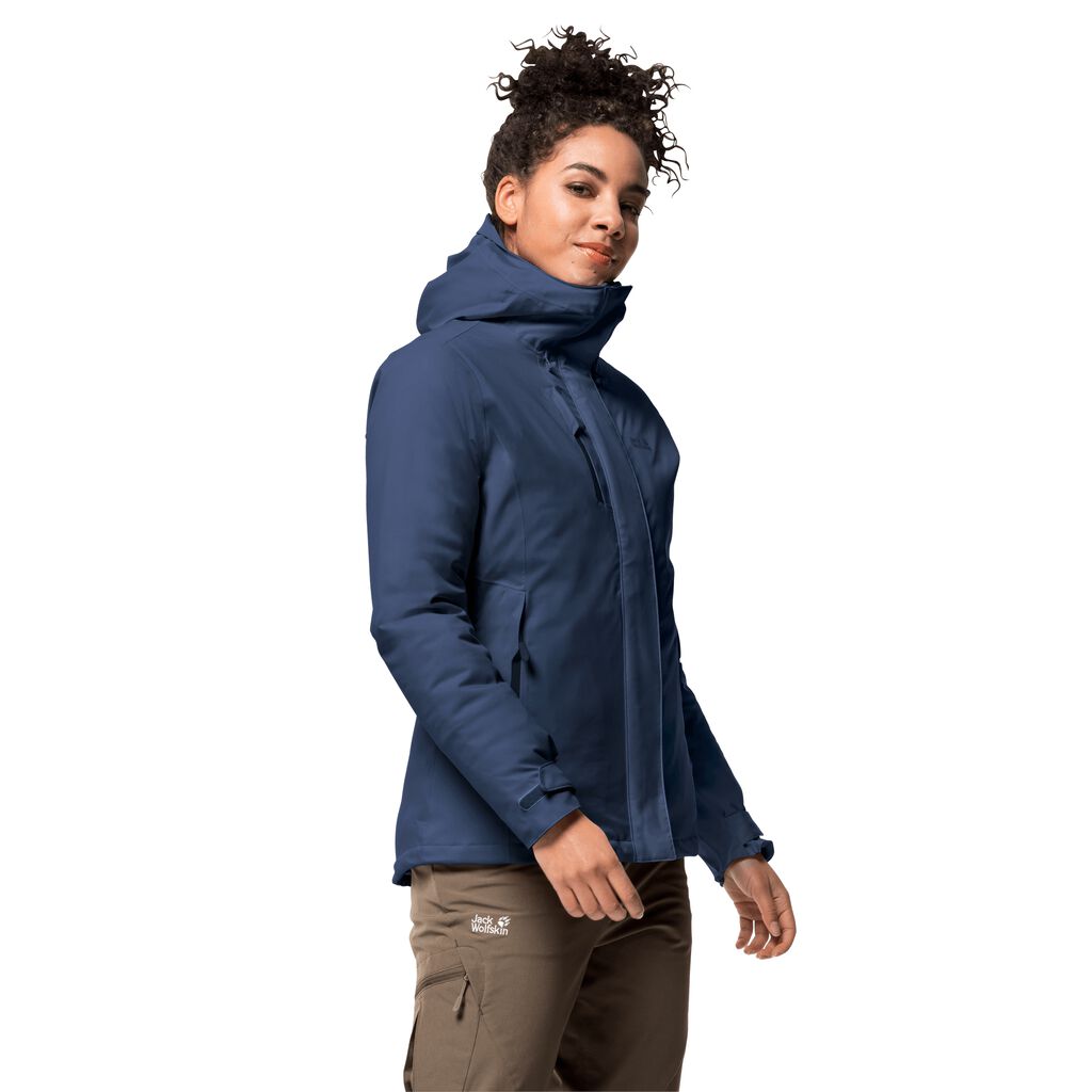 Jack Wolfskin TROPOSPHERE Vestes Femme Indigo Foncé - OYITLDC-60